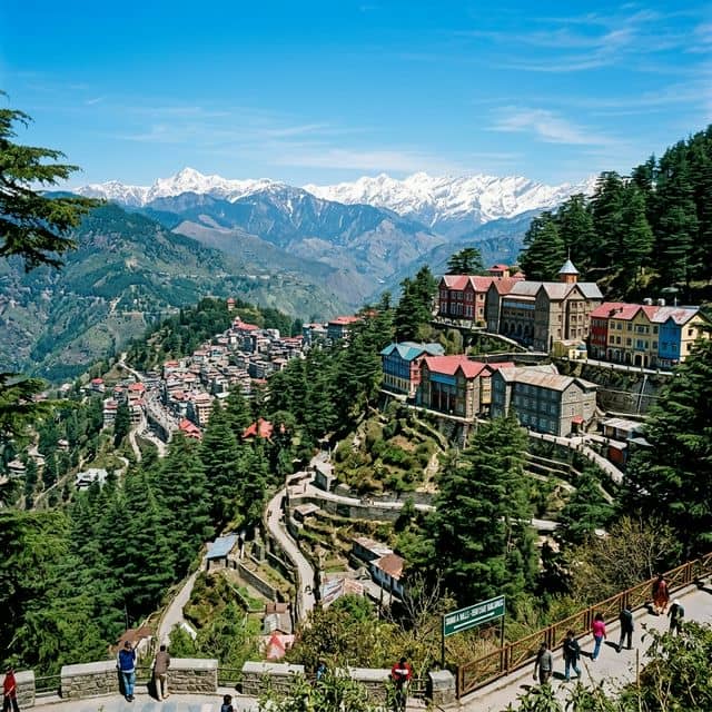 Aerial view of top schools in Shimla - 4 ranked city